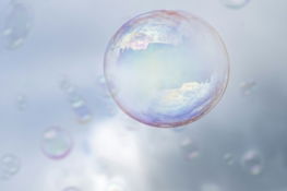 clear bubbles in the air